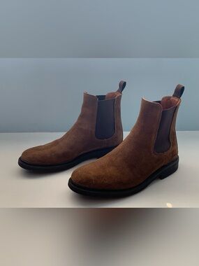 Men's Frye Suede Chelsea Boots - Brown